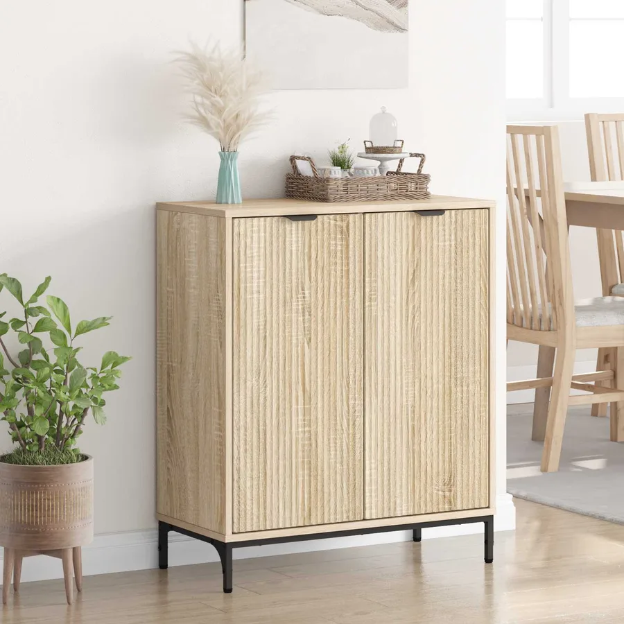 Buffet Chêne Sonoma 69,5 x 33 x 82 cm Bois d'ingénierie - 4