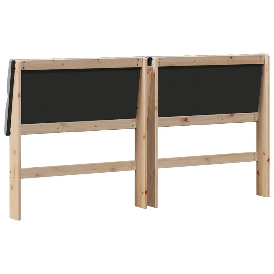 Tête de lit capitonnée Gris clair 180 cm Pin massif - 6