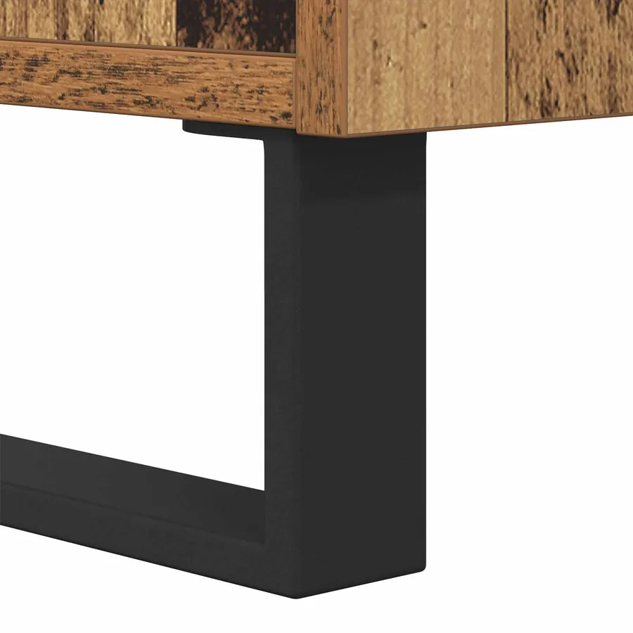 Buffet Bois Ancien 34,5 x 34 x 90 cm Bois d'ingénierie et fer - 11