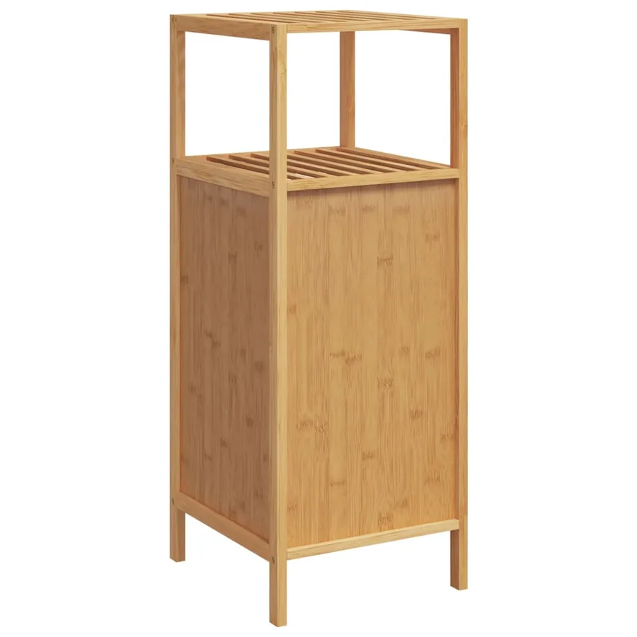 Armoire de salle de bain avec étagère 36x33x87 cm bambou - 5
