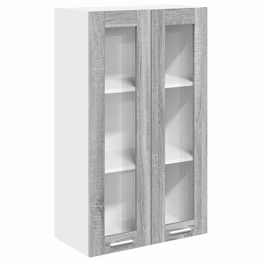Armoire suspendue avec stockage Gris Sonoma 60 x 31 x 100 cm - 2