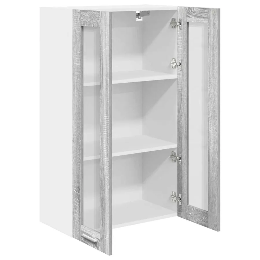 Armoire suspendue avec stockage Gris Sonoma 60 x 31 x 100 cm - 5