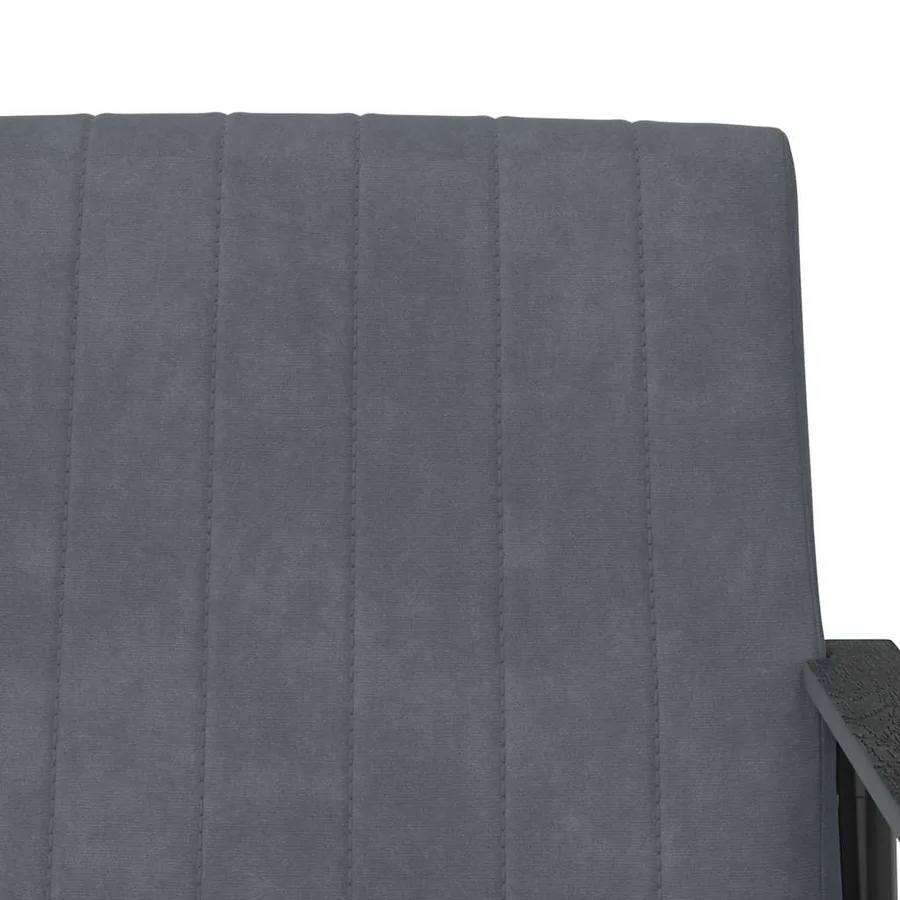 fauteuil Gris foncé 59 x 75 x 78 cm Velours - 7