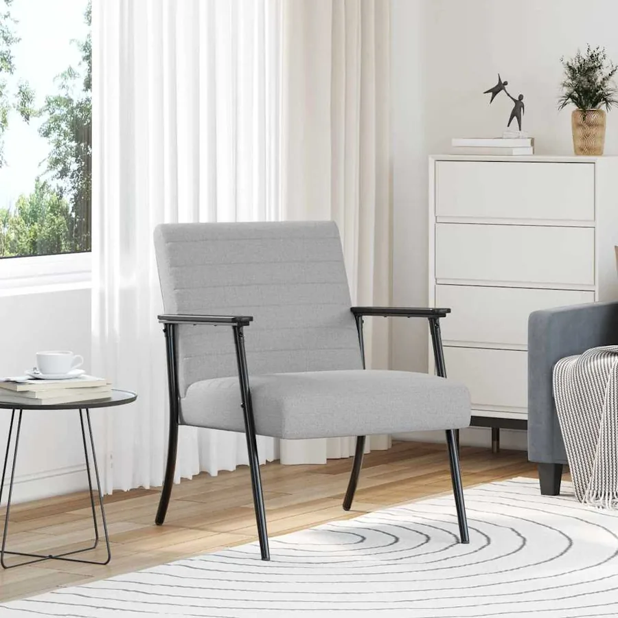 fauteuil Gris nuage tissu