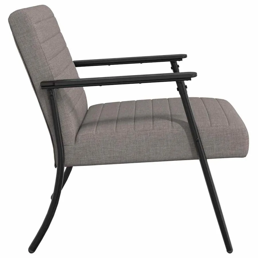 fauteuil Taupe 59 x 75 x 78 cm tissu - 5