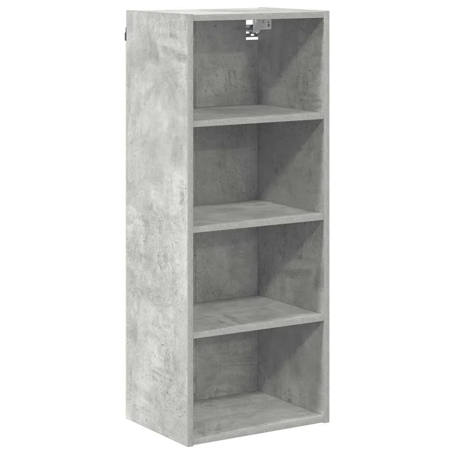 Armoire suspendue avec stockage Gris béton 40 x 29,5 x 100 cm - 2