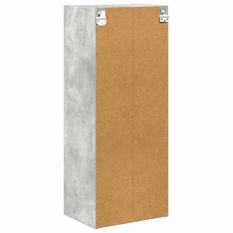 Armoire suspendue avec stockage Gris béton 40 x 29,5 x 100 cm - 7