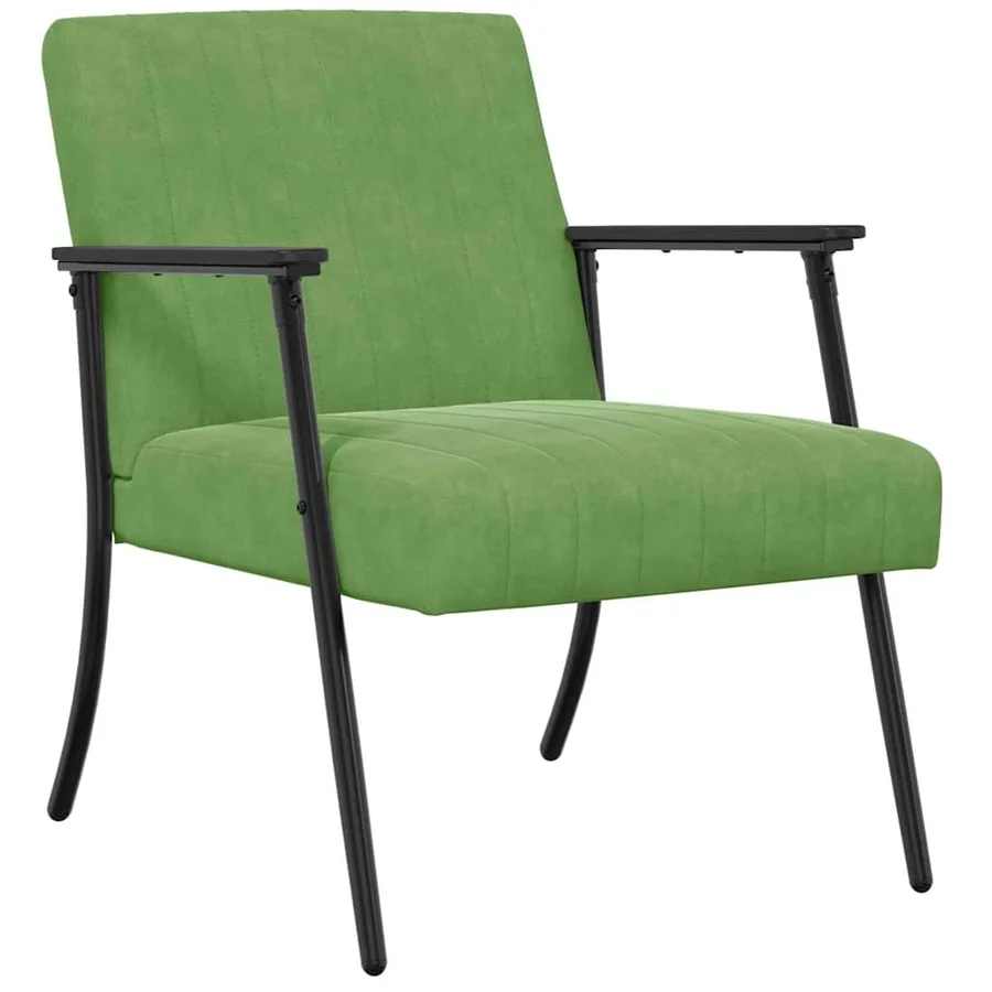 fauteuil Vert clair 59 x 75 x 78 cm Velours - 2