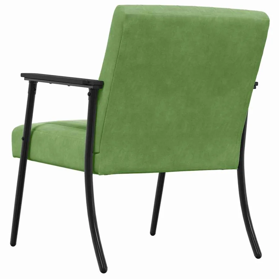 fauteuil Vert clair 59 x 75 x 78 cm Velours - 6