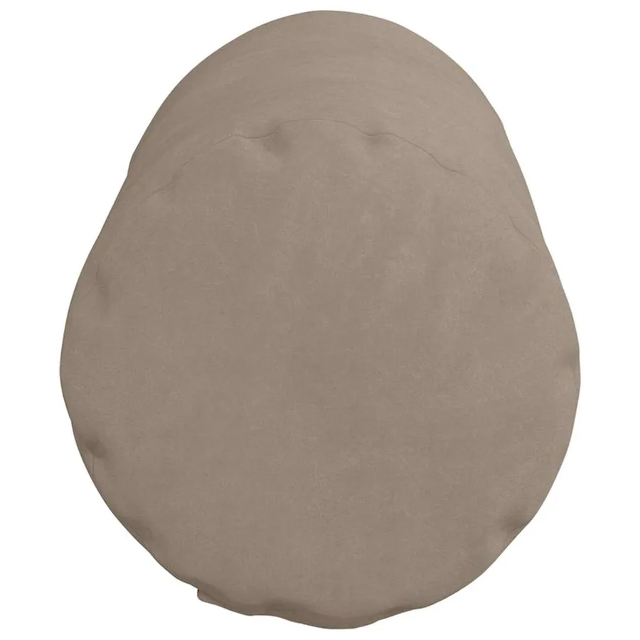 Coussins d'accent 2 pcs Taupe Ø 15 x 40 cm Tissu en microfibre - 7