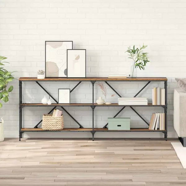 Table console Bois ancien 180 x 30 x 75 cm Bois d'ingénierie