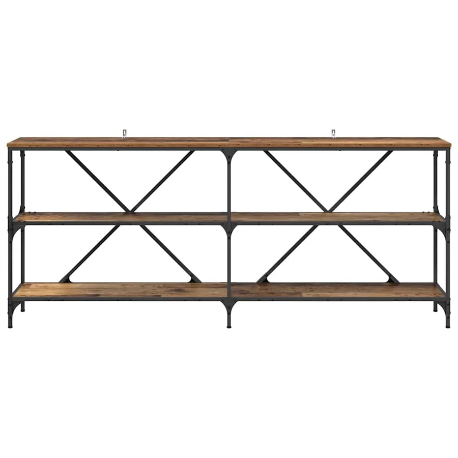 Table console Bois ancien 180 x 30 x 75 cm Bois d'ingénierie - 5