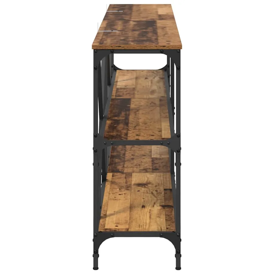 Table console Bois ancien 180 x 30 x 75 cm Bois d'ingénierie - 6