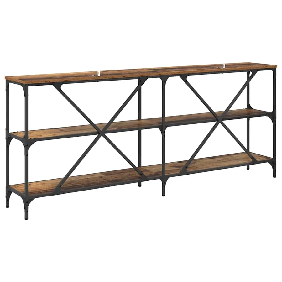 Table console Bois ancien 180 x 30 x 75 cm Bois d'ingénierie - 7