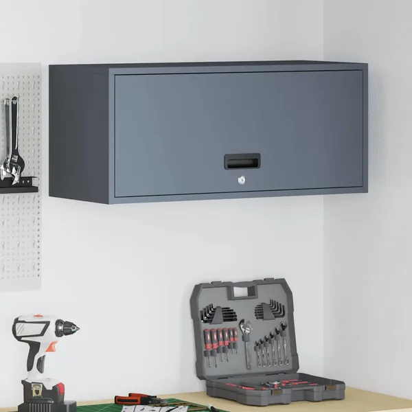 Armoire murale pour garage Anthracite 80 x 33 x 35 cm