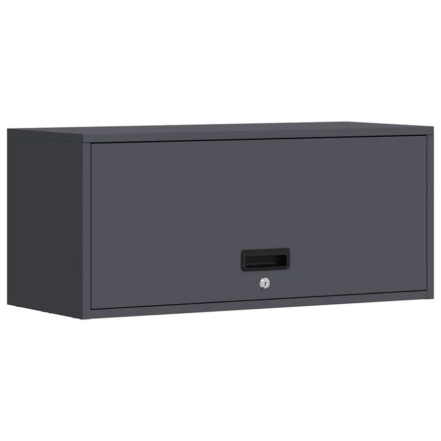 Armoire murale pour garage Anthracite 80 x 33 x 35 cm - 2