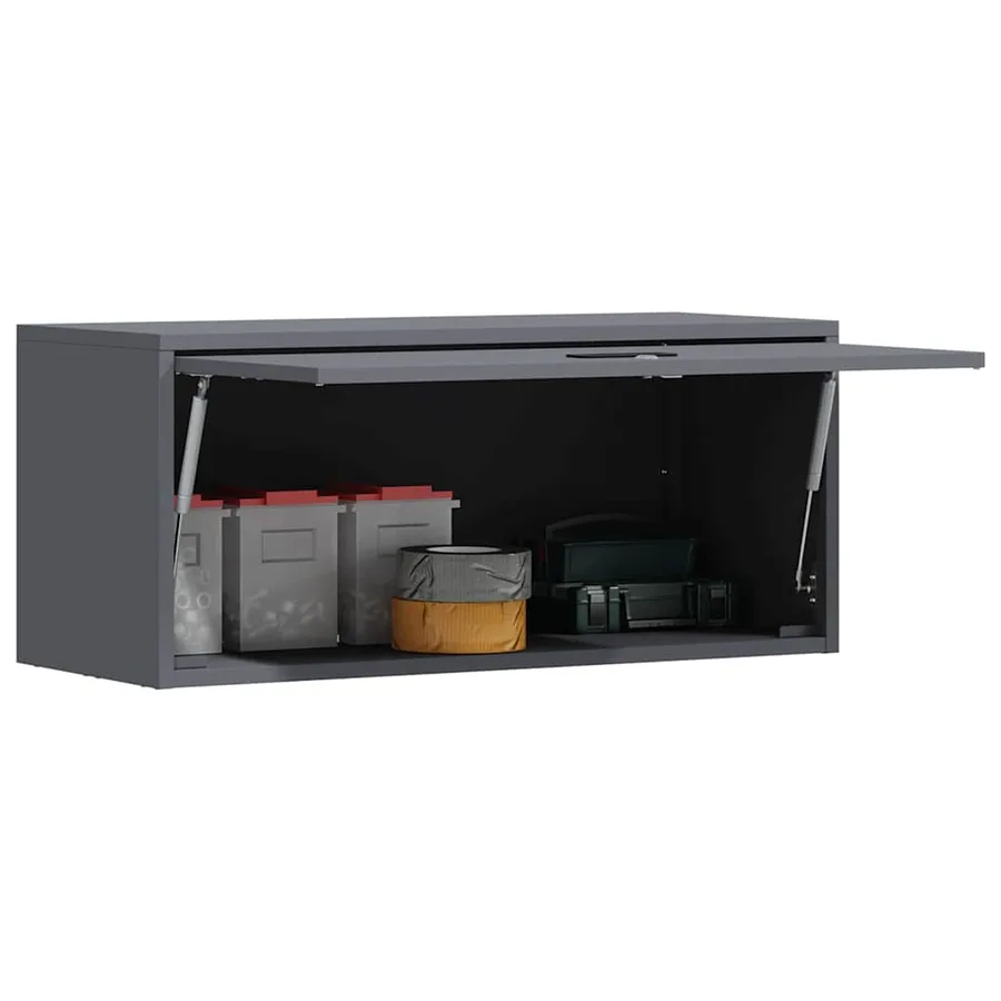 Armoire murale pour garage Anthracite 80 x 33 x 35 cm - 3