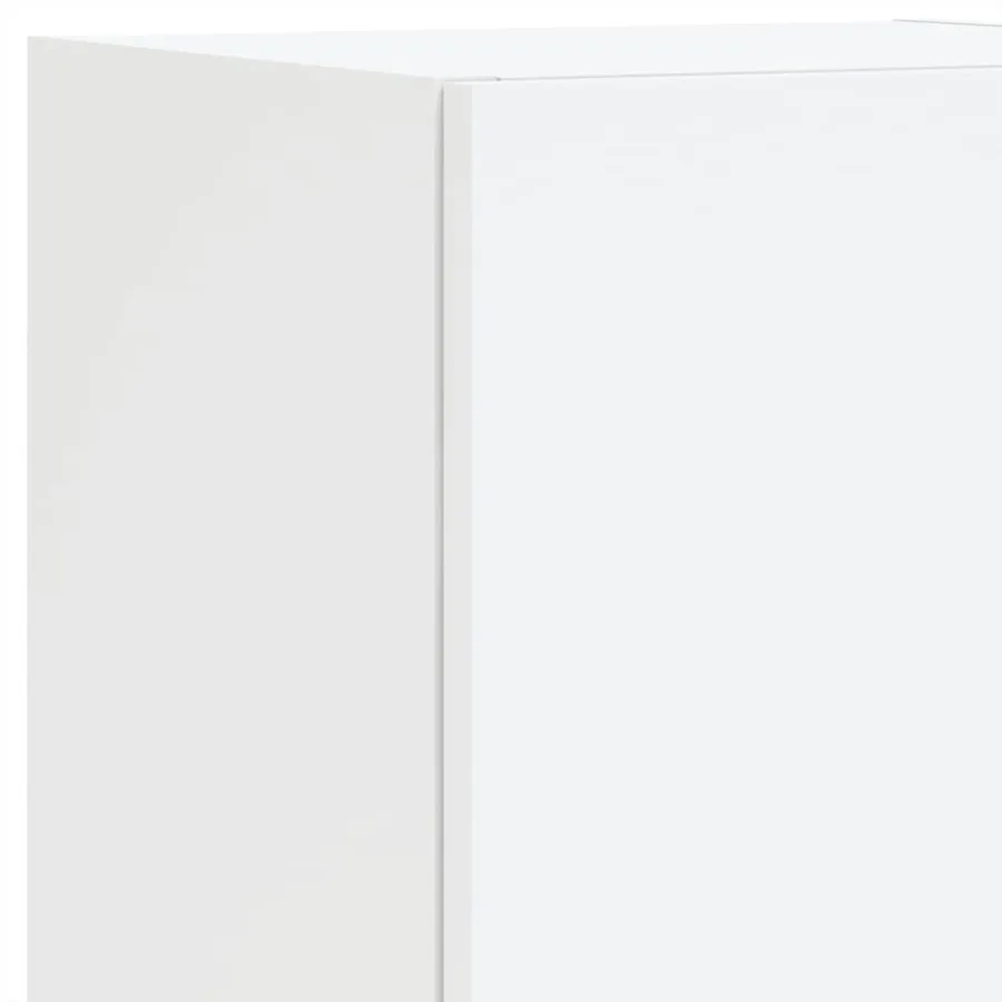 Ensemble de meubles TV muraux 8 pcs avec lumières LED blanc - 11