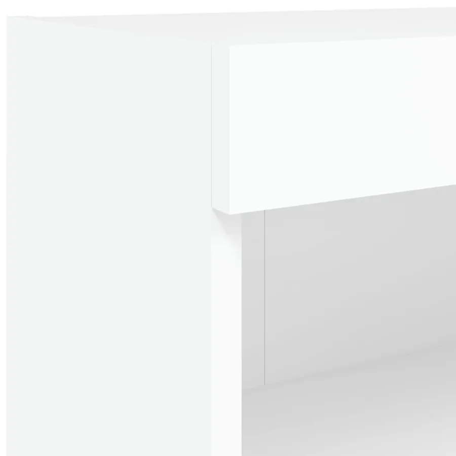 Ensemble de meubles TV muraux 8 pcs avec lumières LED blanc - 12