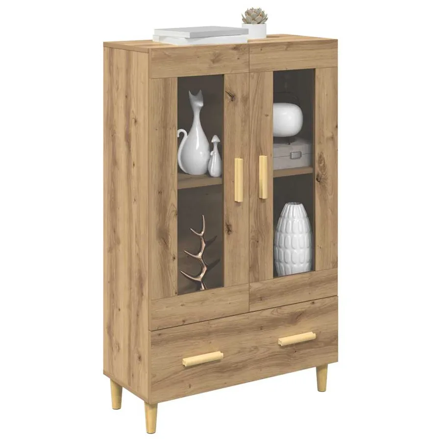 Haut Armoire Chêne artisanal 70 x 31 x 115 cm Bois d'ingénierie - 3
