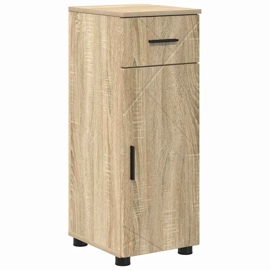 Ensemble de mobilier de salle de bain 4 pcs Chêne Sonoma - 7