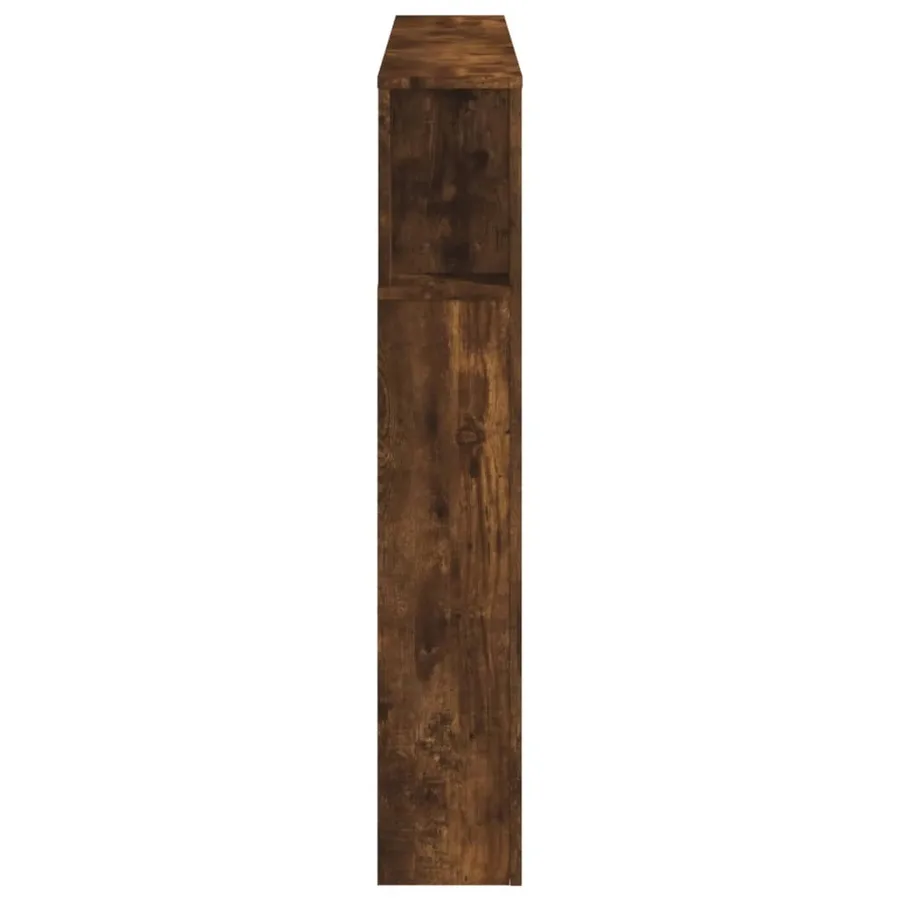 Tête de lit à LED chêne fumé 140x18,5x103,5cm bois d'ingénierie - 7