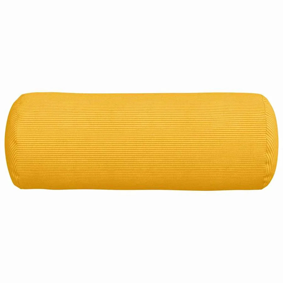 Coussins d'accent 2 pcs Jaune clair Ø 25 x 70 cm - 6