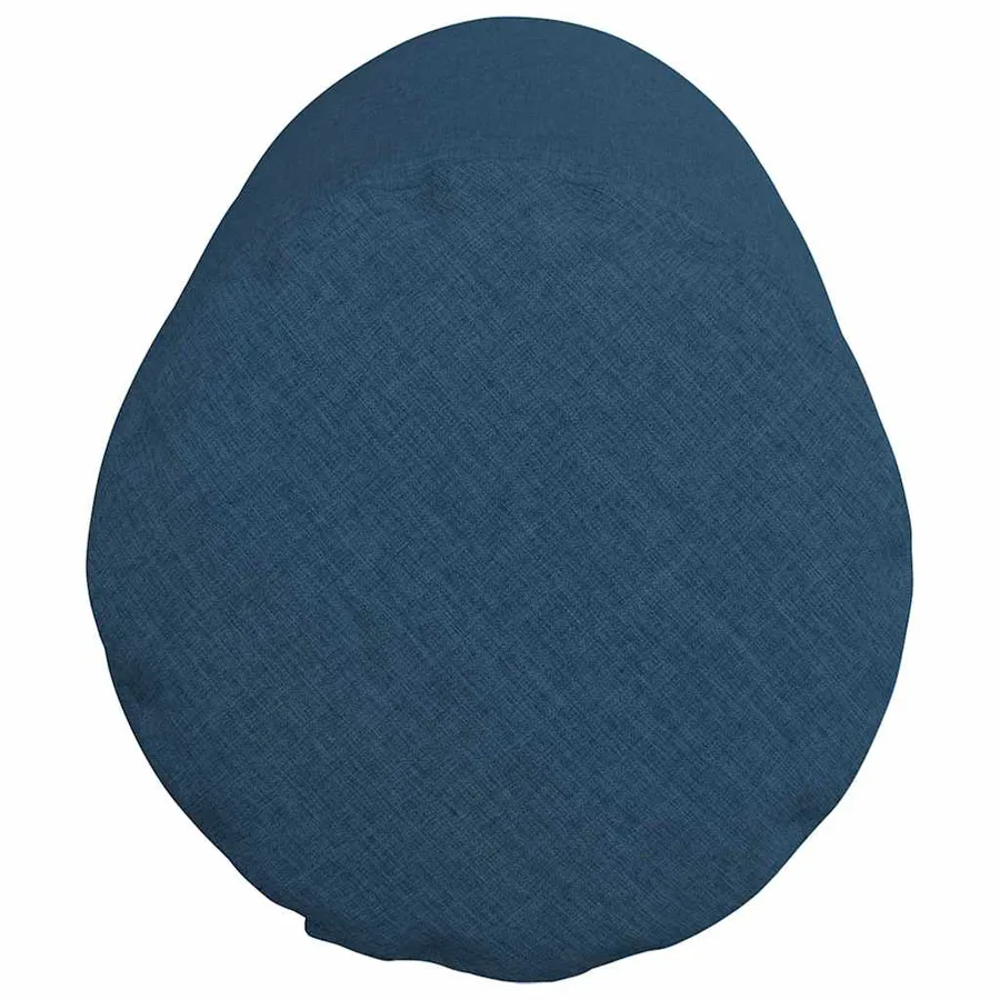Coussins d'accent 2 pcs Bleu Ø 25 x 70 cm tissu - 7
