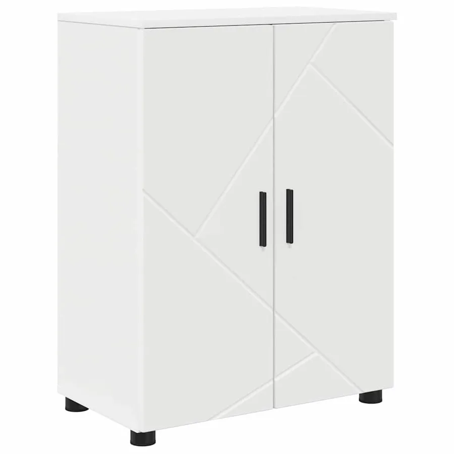 Ensemble de mobilier de salle de bain Montage mural 4 pcs Blanc - 7