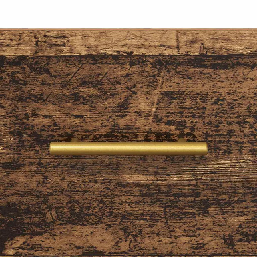 Table de chevet Marron 40 x 35 x 47,5 cm Bois d'ingénierie - 8