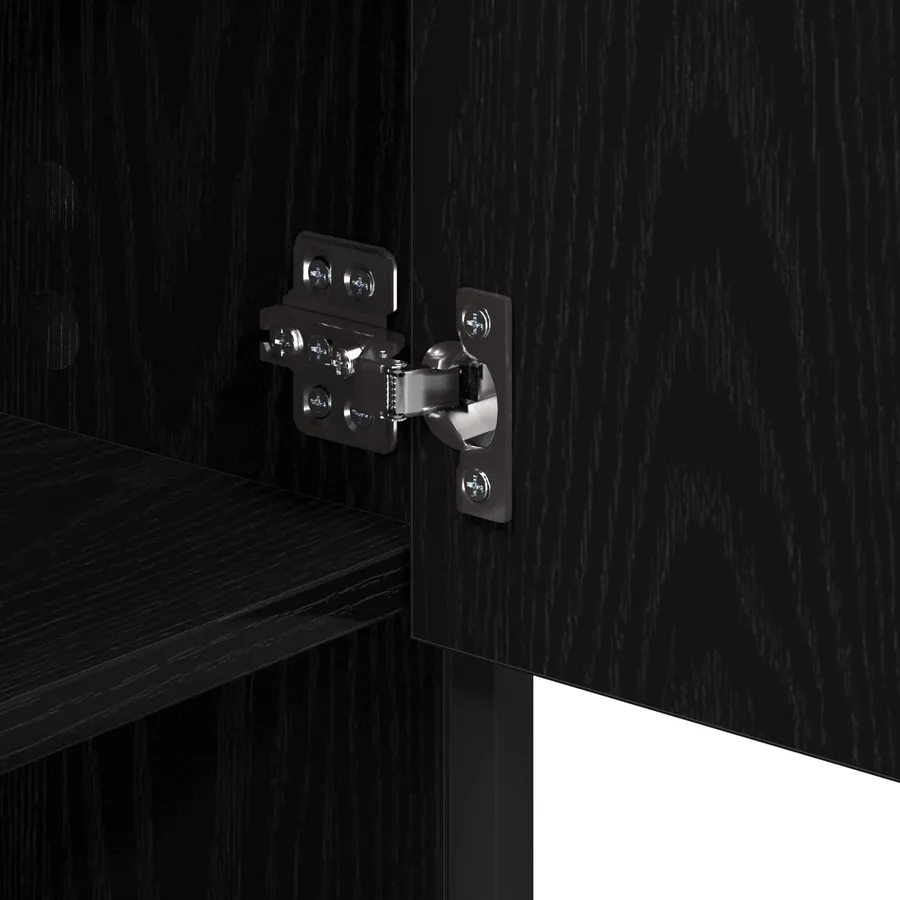 Ensemble de mobilier de salle de bain 2 pcs Chêne noir - 11