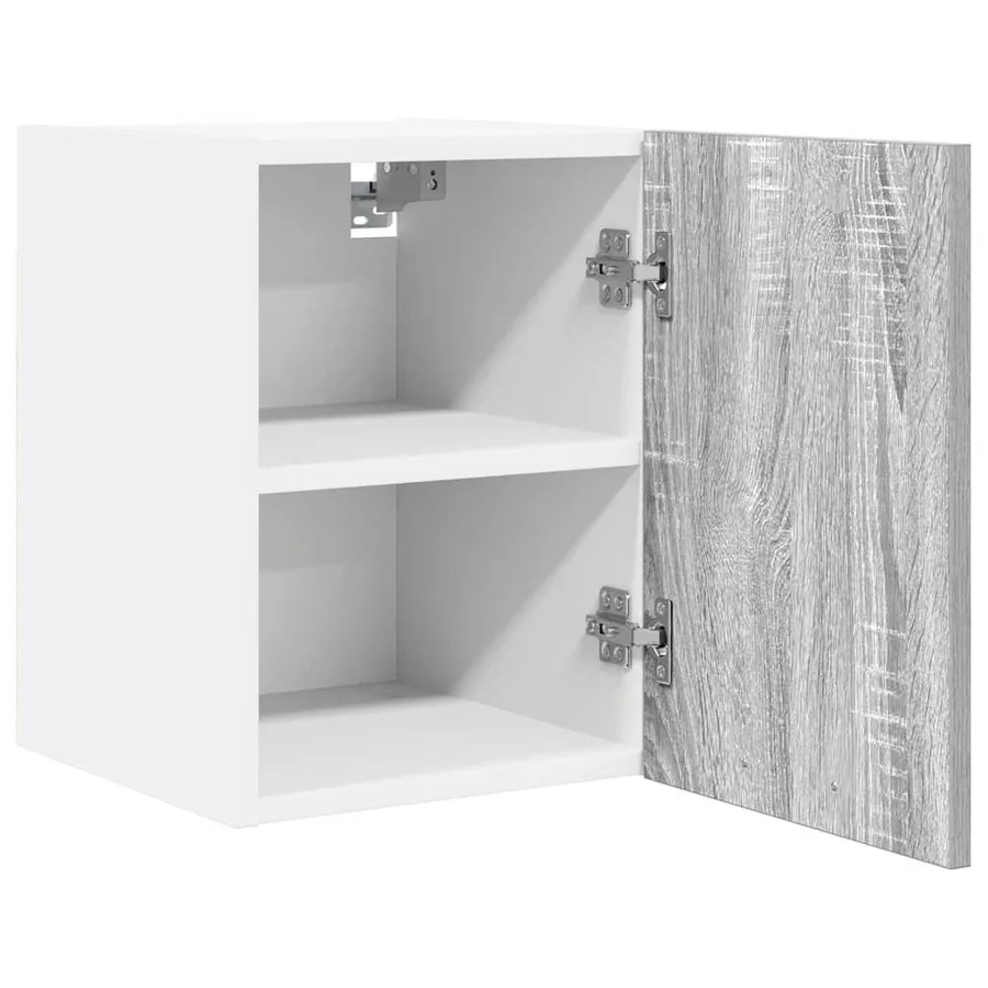 Armoire suspendue 2 pcs Gris Sonoma et Blanc 30 x 31 x 40 cm - 5
