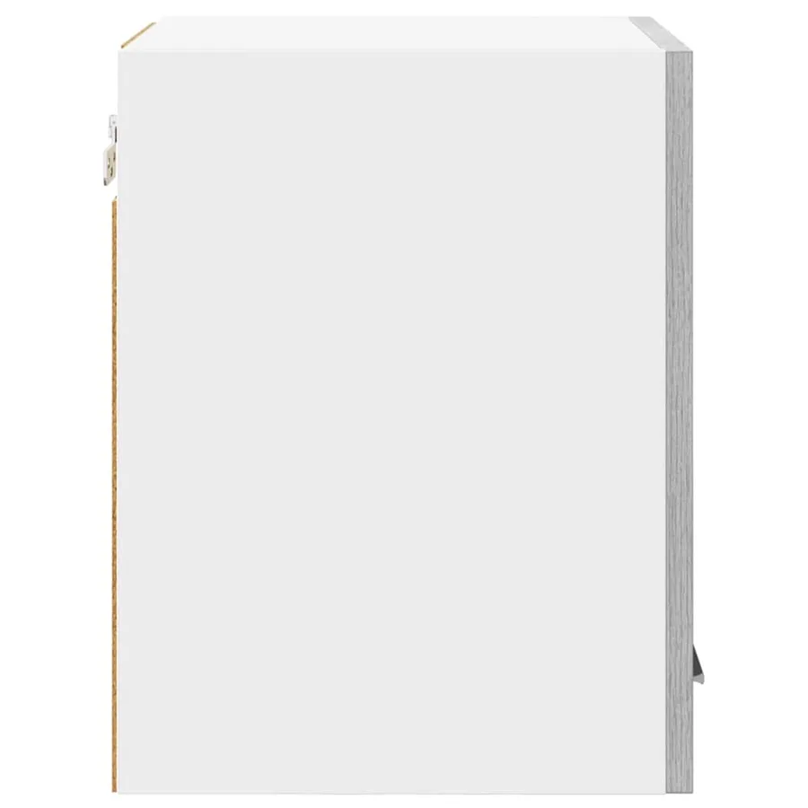 Armoire suspendue 2 pcs Gris Sonoma et Blanc 30 x 31 x 40 cm - 7