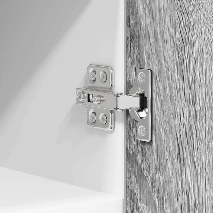 Armoire suspendue 2 pcs Gris Sonoma et Blanc 30 x 31 x 40 cm - 9