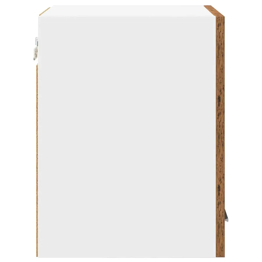 Armoire suspendue 2 pcs Bois ancien et Blanc 30 x 31 x 40 cm - 7