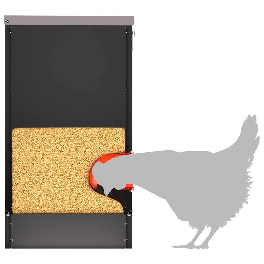 Mangeoire pour poules 2 pcs Noir 60,5 x 29 x 51 cm - 9