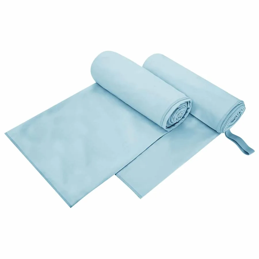 Serviettes de sport 2 pcs Bleu 200 x 100 cm