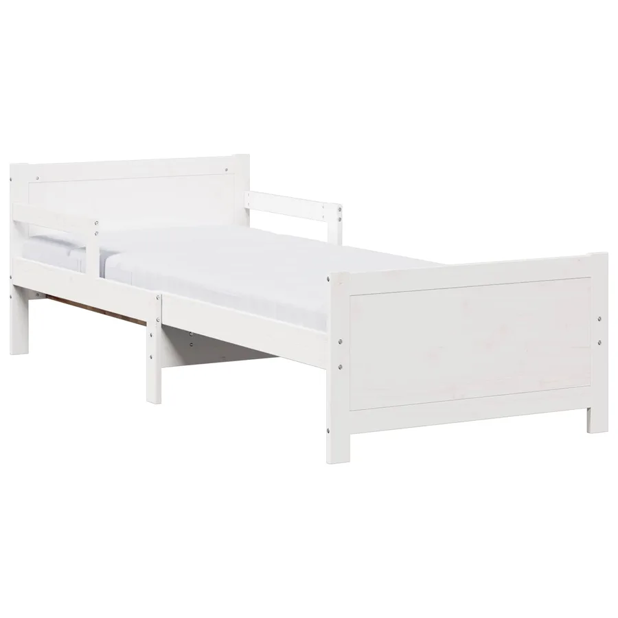 Cadre de lit avec matelas extensible Blanc 80 x 200 cm - 2