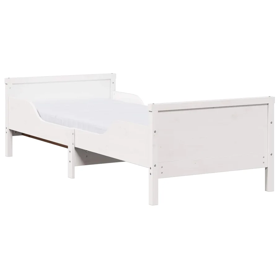Cadre de lit avec matelas extensible Blanc 80 x 200 cm - 2