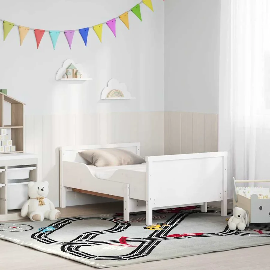 Cadre de lit avec matelas extensible Blanc 80 x 200 cm - 3