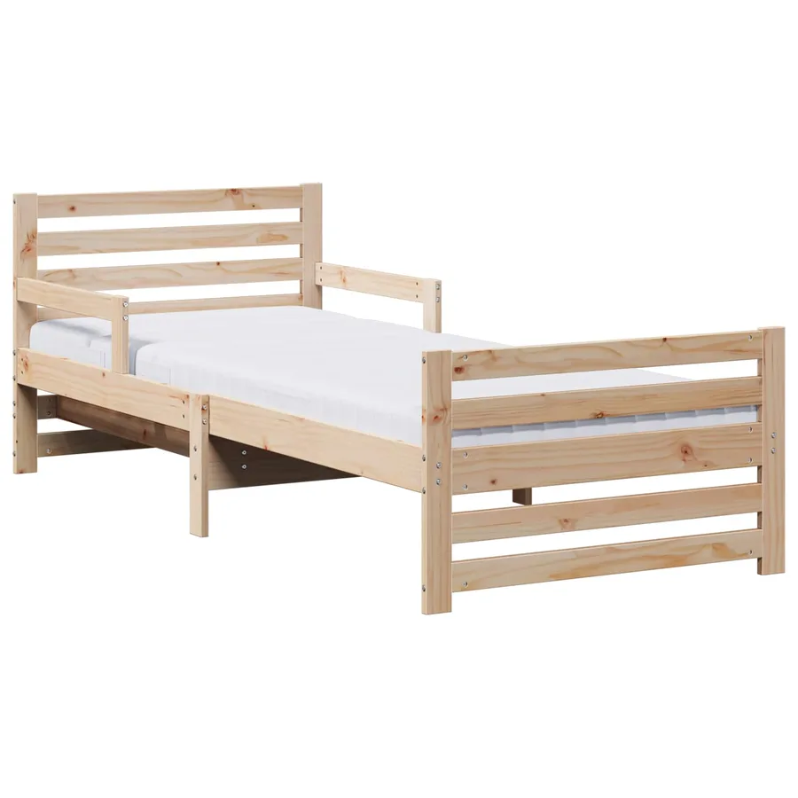 Cadre de lit avec matelas extensible Marron 80 x 200 cm - 2