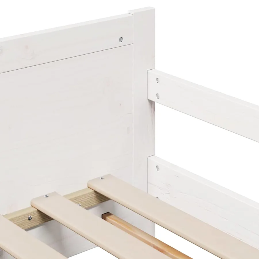 Cadre de lit avec matelas extensible Blanc 80 x 200 cm - 10