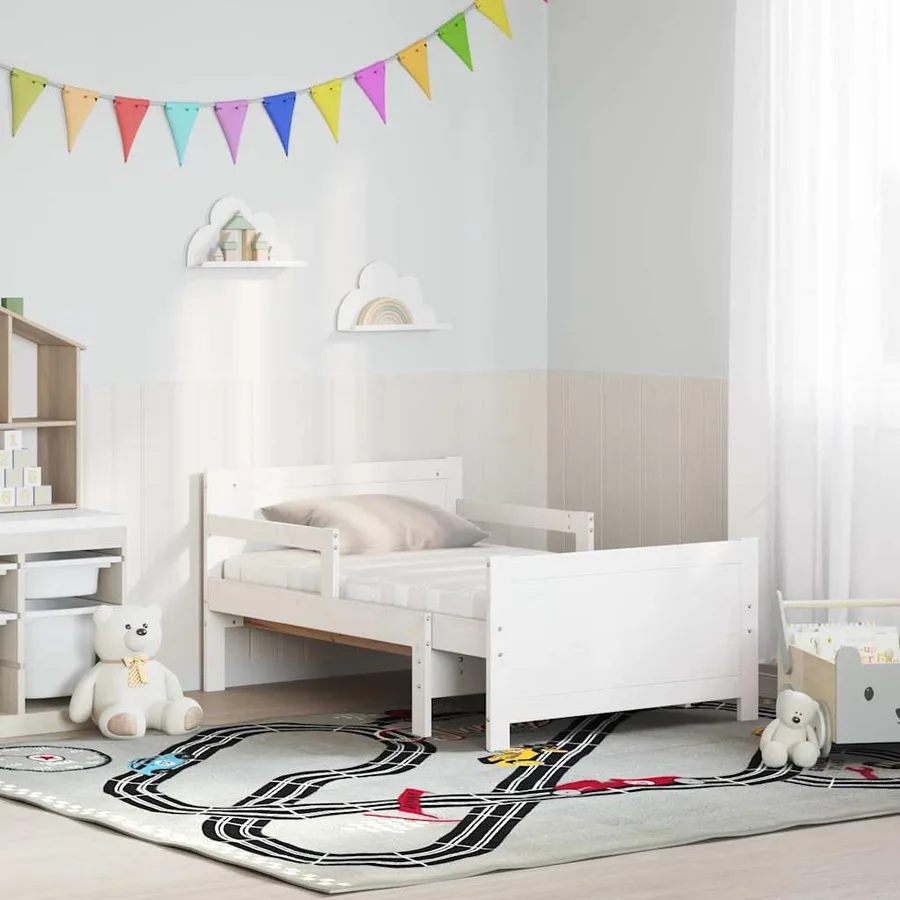 Cadre de lit avec matelas extensible Blanc 80 x 200 cm - 3