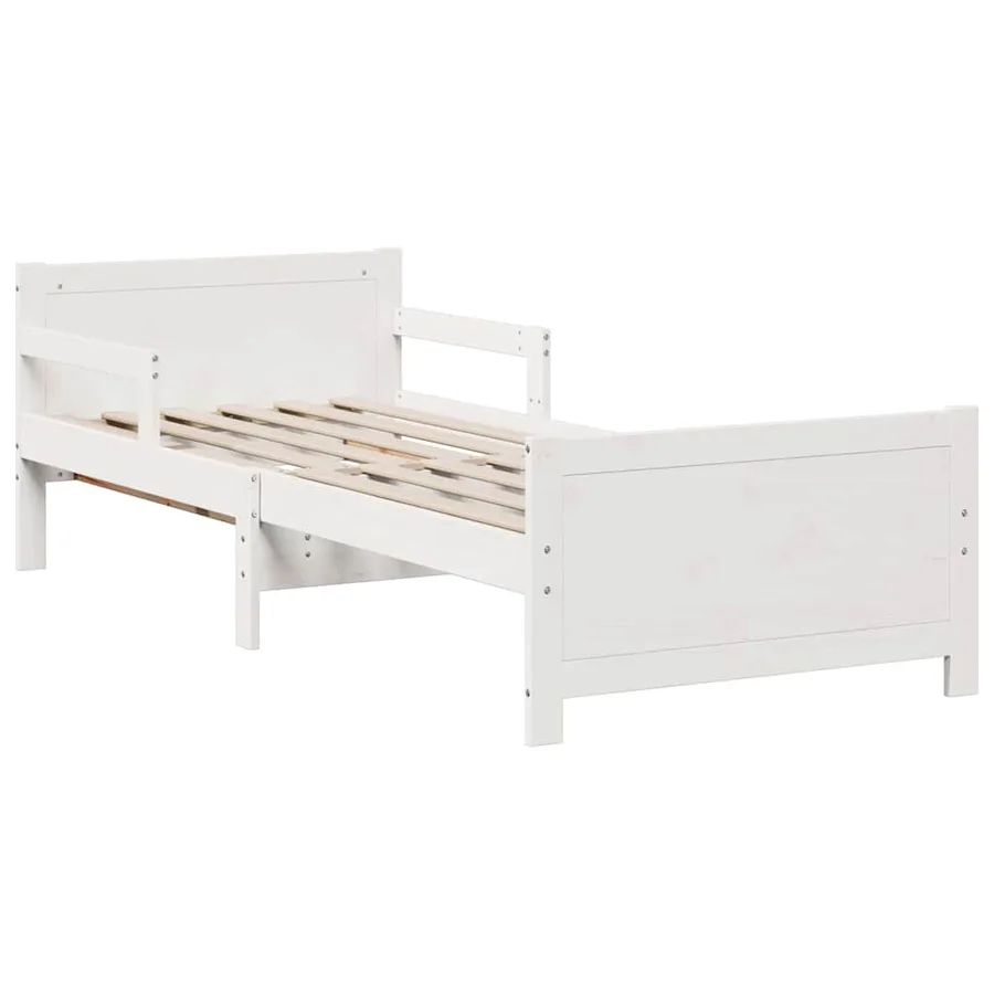 Cadre de lit avec matelas extensible Blanc 80 x 200 cm - 6