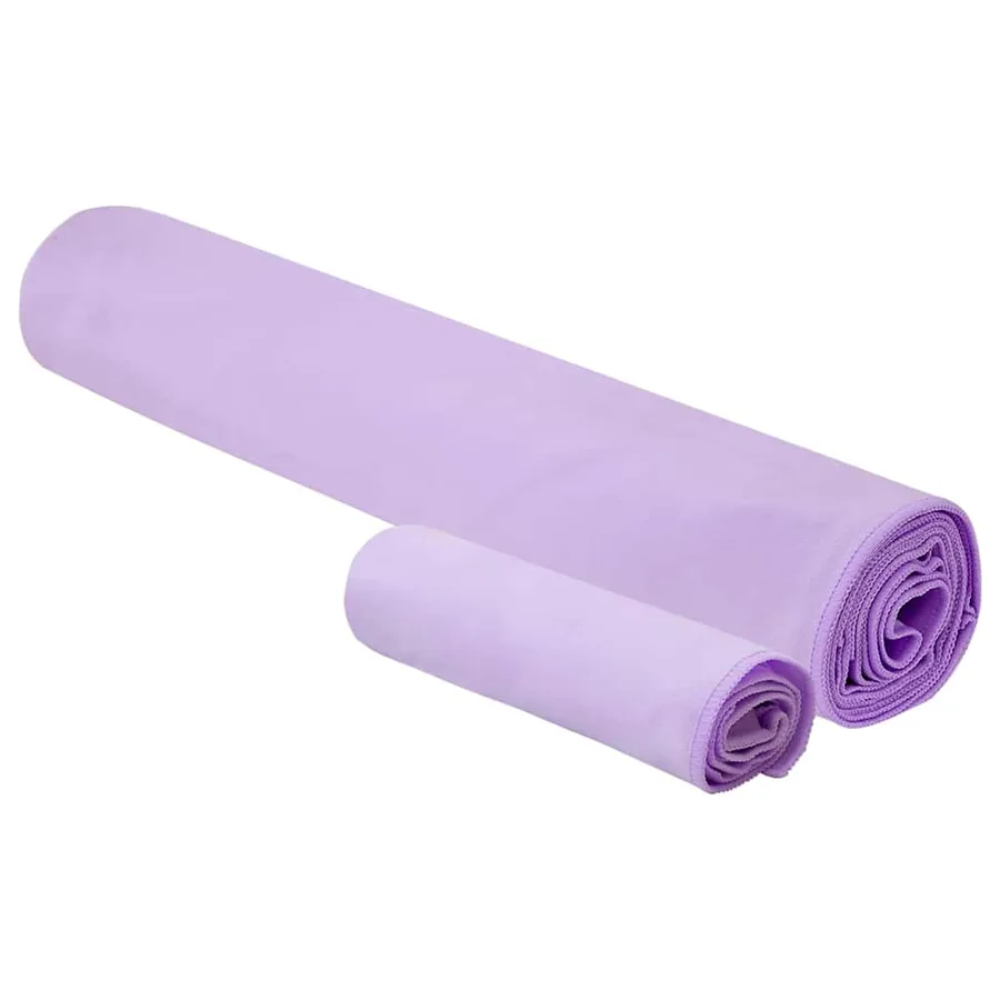 Set de serviettes de sport 2 pcs Violet tissu - 2