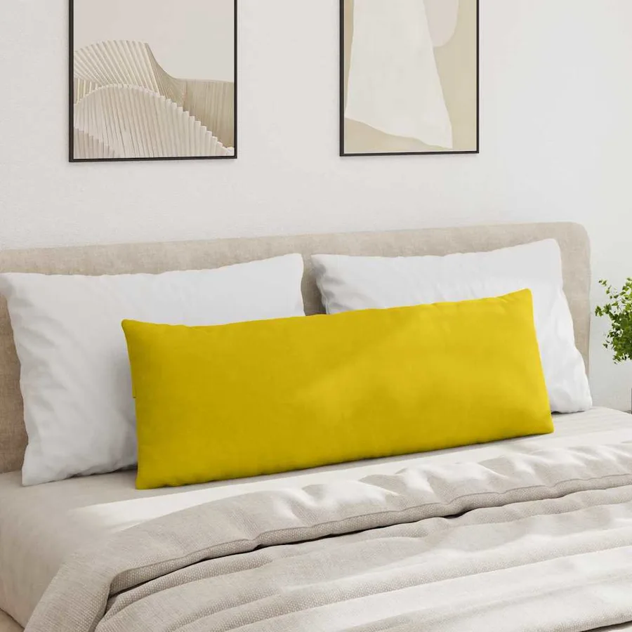 Coussins de canapé 2 pcs Jaune 120 x 40 cm - 4