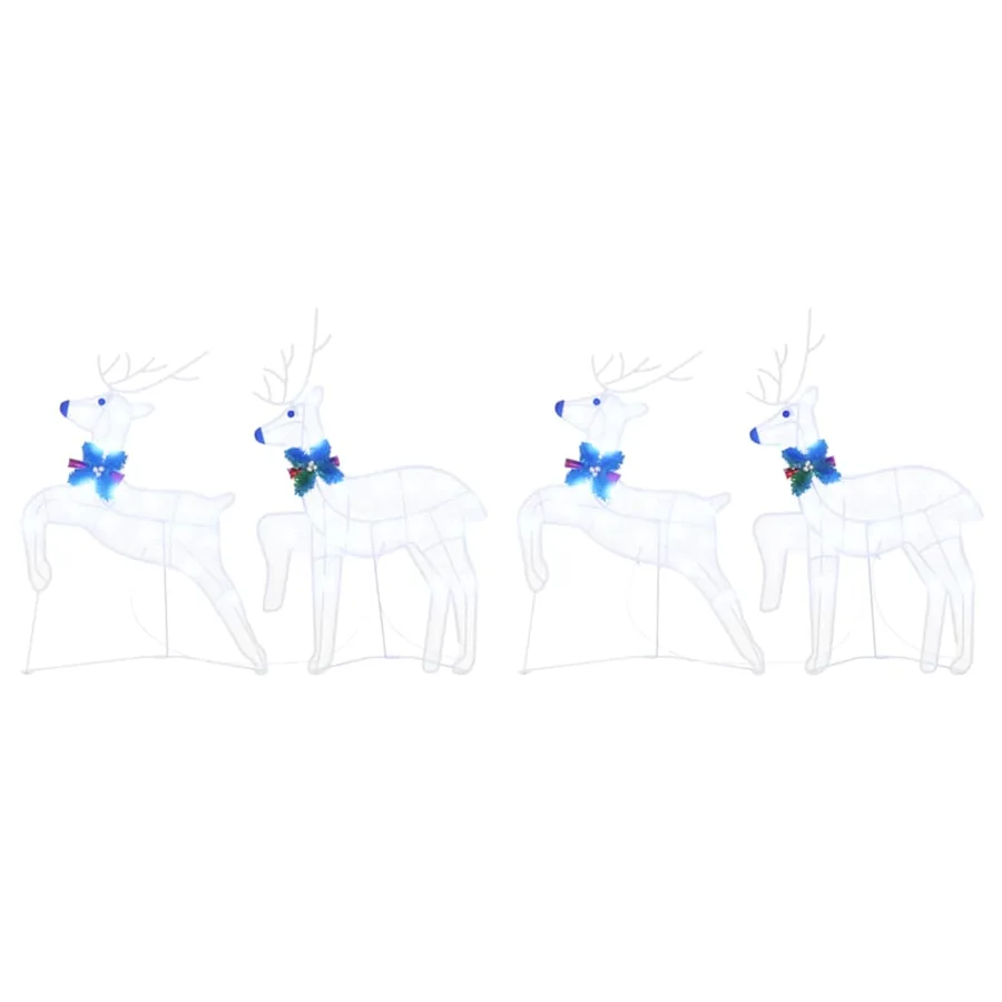 Rennes LED 4 pcs Blanc tissu - 6