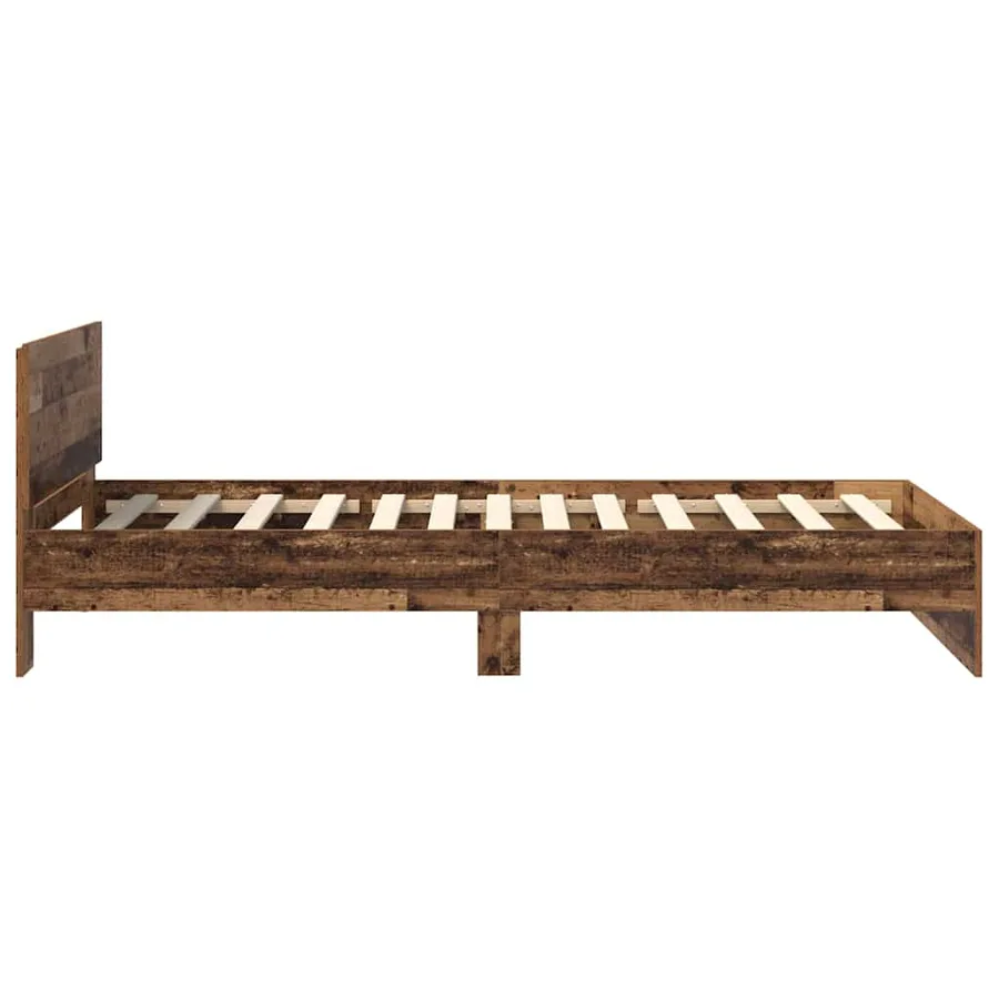 Cadre de lit Bois Ancien 90 x 190 cm Bois d'ingénierie - 7