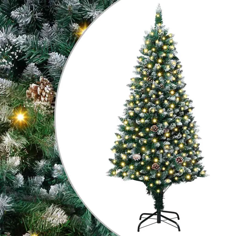 Sapin de Noël artificiel Vert 180 cm PVC, Acier et Plastique - 2