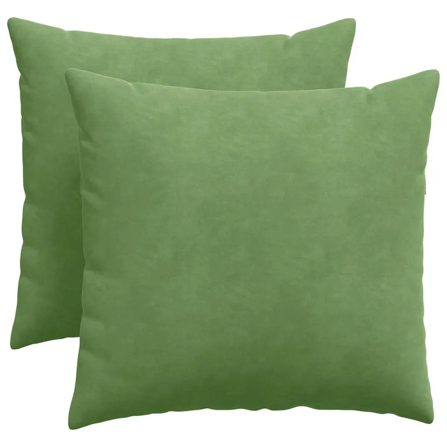 Coussins de canapé 2 pcs Vert clair 50 x 50 cm - 2